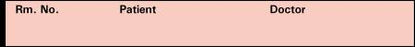 Precision Dynamics TimeMed Pre-Printed Label Timemed Communication Fill In Rm. No., Patient, Doctor Pink 4-1/2 X 1/2 Inch - N-5-4