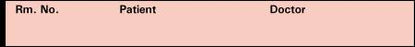Timemed - Pre-Printed Label Advisory Label Pink Paper Room no. Patient_Doctor_ Black Patient Information 1/2 X 1 Inch - N-5-4