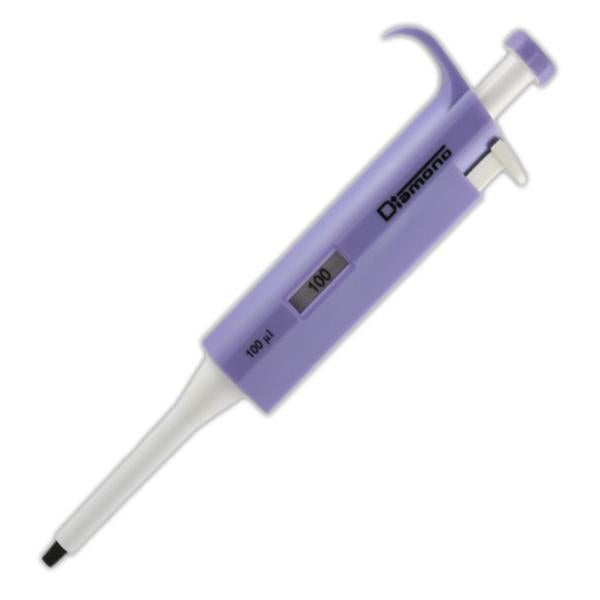 Globe Scientific Diamond Fixed Volume Pipette 100Ul Non-Graduated Lavender Ea - 3302-100