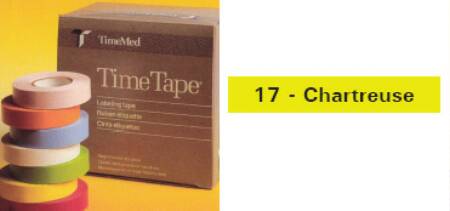 Precision Dynamics Time Blank Label Tape Multipurpose Label Without Legend Chartreuse 1/2 X 500 Inch - T-512-17