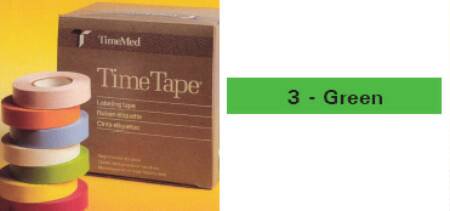 Time - Blank Label Tape Multipurpose Label Green Vinyl 3/4 X 500 Inch - T-534-3