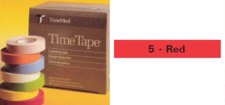 Precision Dynamics Time Blank Label Tape Multipurpose Label Without Legend Red 3/4 X 500 Inch - T-534-5