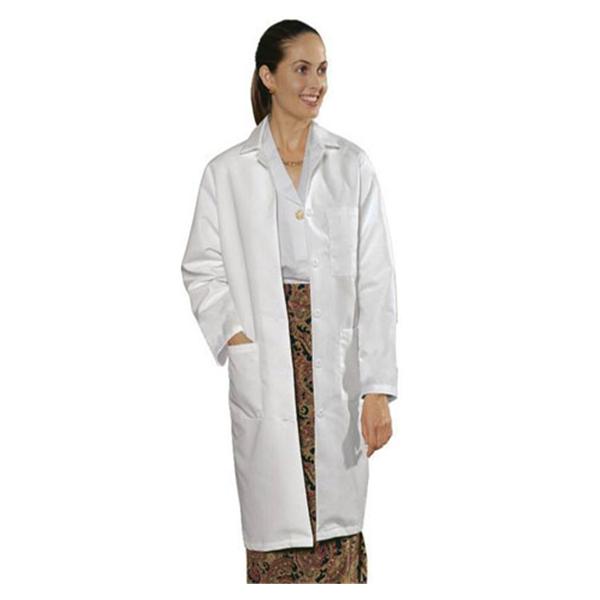 Fashion Seal Lab Coat 65% Polyester / 35% Cotton Womens White Medium Ea - 407M