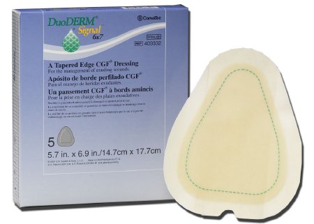 Convatec DuoDERM Signal Hydrocolloid Dressing 6 X 7 Inch Triangle Sterile - 403332