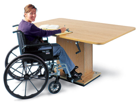Hausmamann Crank Hydraulic Work Table - 60" x 36" x 29"-41", - 4300