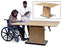 Hausmamann Crank Hydraulic Work Table - 66" x 48" x 29"-41", - 4320