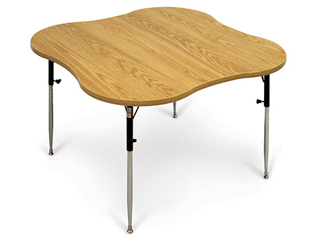 Hausmamann 4-Cutout Table - 48" x 48" x 26"-34", - 4334