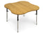 Hausmamann 4-Cutout Table - 48" x 48" x 26"-34", - 4334