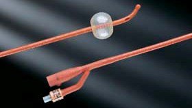 Bardex I.C. - Foley Catheter 2-Way Coude Tip 5 cc Balloon 12 Fr. Red Rubber - 0102SI12