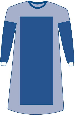 Eclipse - Poly-Reinforced Surgical Gown with Towel Large Blue Sterile AAMI Level 4 Disposable - DYNJP2201