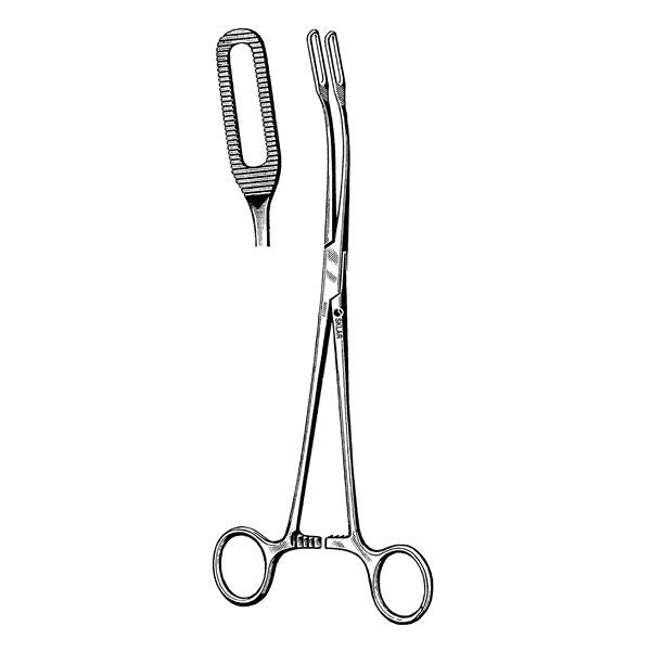 Sklar Instruments Forcep Tissue Javerts 9-1/2" Serrated Curved Stainless Steel Ea - 92-5095