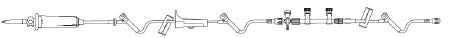 BBraun - Anesthesia IV Administration Set 15 Drops / mL Drip Rate 126 Inch Tubing 3 Ports - NF1270A