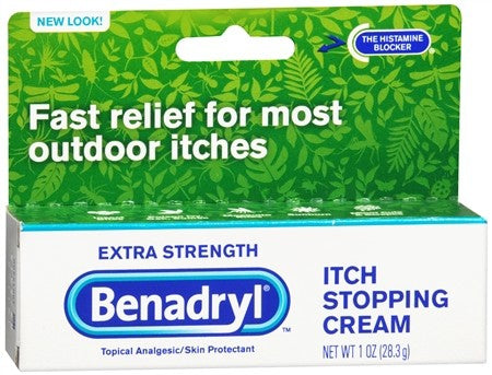 Pfizer Benadryl Itch Relief 1% Strength Cream 1 oz. Tube - 501320001