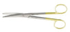 Miltex Miltex Dissecting Scissors Mayo 6-3/4 Inch Length OR Grade Stainless Steel (German) / Tungsten Carbide NonSterile Finger Ring Handle Curved Rounded Blades Blunt/Blunt - 5-142TC