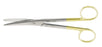 Miltex - Dissecting Scissors Mayo 6-3/4 Inch Length OR Grade German Stainless Steel / Tungsten Carbide NonSterile Finger Ring Handle Curved Rounded Blades Blunt Tip / Blunt Tip - 5-142TC