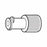 Baxter Luer Lok Cap Male Female Port Protector, Dual, No Open Fluid Path - 2C6250
