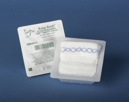 Accu-Sorb - X-Ray Detectable Gauze Sponge Cotton 16-Ply 4 X 4 Inch Square Sterile - NON21430LF
