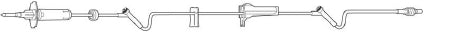Baxter Interlink Administration Set 10 Drops / mL Drip Rate 105 Inch Tubing 2 Ports - 2H6519