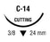 Sofsilk - Suture with Needle Nonabsorbable Coated Black Suture Braided Silk Size 2 - 0 18 Inch Suture 1-Needle 24 mm Length 3/8 Circle Reverse Cutting Needle - SS-695