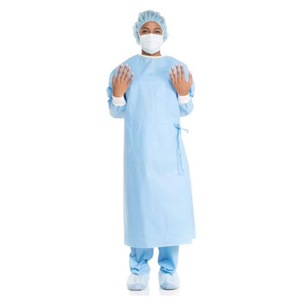 O & M Halyard Gown Surgical Ultra Large Blue/Yellow Neckband Nrnfrcd Aami Level 3 Strl 32/Ca - 95111