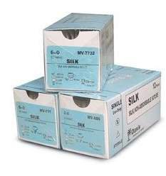Sofsilk - Suture without Needle Braided Silk Nonabsorbable Coated Size 3 - 0 18 Inch Suture - S-184