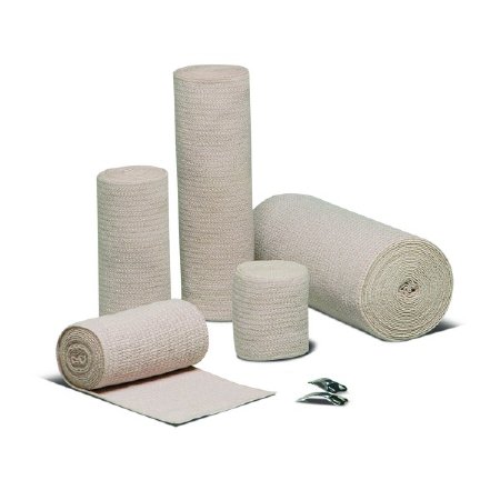 Hartmann Econo-Wrap LF Elastic Bandage 2 Inch X 4-1/2 Yard Standard Compression Clip Detached Closure Tan NonSterile - 33200000