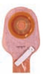 Assura - Colostomy Pouch One-Piece System 9-3/4 Inch Length 3/8 to 2-1/4 Inch Stoma Drainable Flat, Trim to Fit - 12620