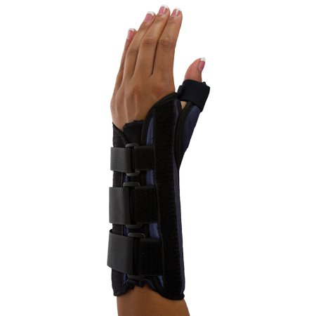 Premier - Wrist Brace with Thumb Spica Aluminium / Foam / Nylon / Plastic / Polyester Left Hand Black Large - 08144554