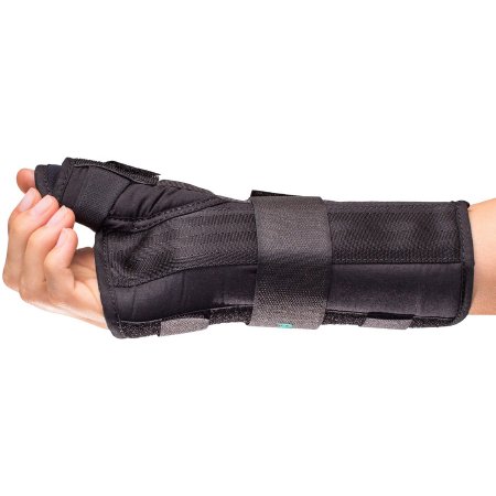 Premier - Wrist Brace with Thumb Spica Aluminium / Foam / Nylon / Plastic / Polyester Right Hand Black Medium - 08144563