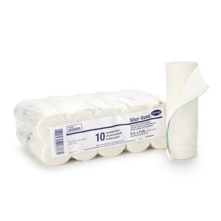 Shur-Band LF - Elastic Bandage 6 Inch X 5 Yard Standard Compression Single Hook and Loop Closure Natural NonSterile - 59560000