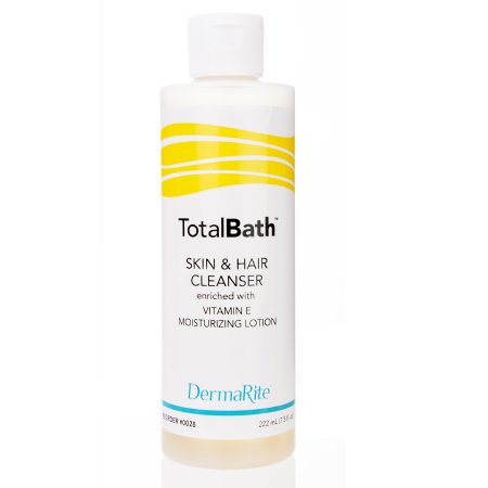 DermaRite TotalBath - Body Wash Lotion 7.5 oz. Bottle Mild Scent - 0028