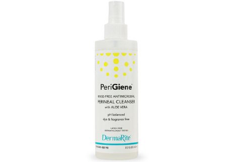 DermaRite Industries PeriGiene Antimicrobial Perineal Wash Liquid 8 oz. Pump Bottle Unscented - 198