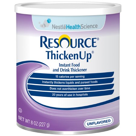 Nestle Healthcare Nutrition Resource Thickenup Food and Beverage Thickener 8 oz. Canister Unflavored Powder Consistency Varies By Preparation - 10043900225101