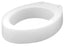 Carex - Elongated Raised Toilet Seat 3-1/2 Inch Height White 300 lbs. Weight Capacity - FGB30600 0000