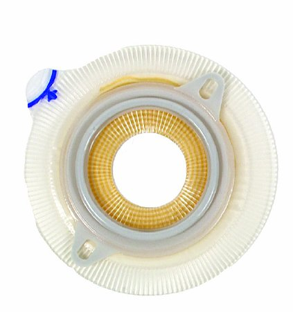 Assura - Ostomy Barrier Trim to Fit, Extended Wear Silicone Based Adhesive 50 mm Flange Red Code System Synthetic Resin 3/8 to 1-3/4 Inch Opening - 2832