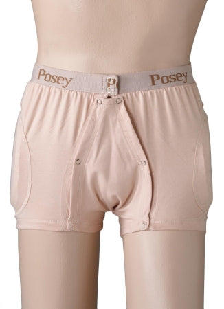 Posey Hipsters Hip Protection Brief Incontinent Medium Beige Unisex - 6017