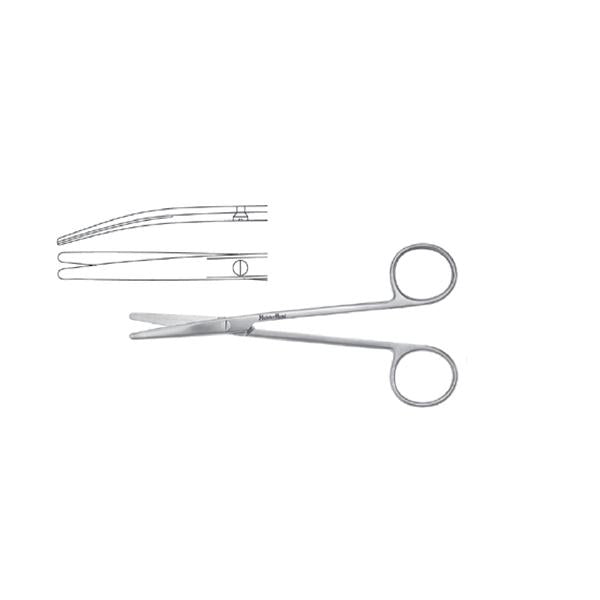 Miltex-Integra Scissors Metzenbaum Meister-Hand 5-1/2" Blunt/Blunt Curved Standard Ss Ea - MH5-180