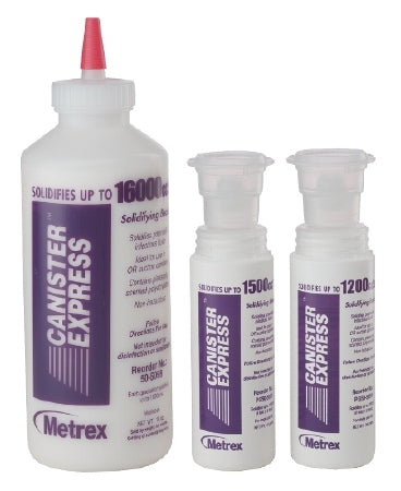 Metrex Research Canister Express Fluid Solidifier 1200cc Pointed-Tip Bottle - PG50-5054
