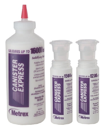 Metrex Research Canister Express Fluid Solidifier 3000cc Pointed-Tip Bottle - PG50-5056