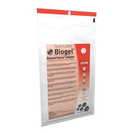 Biogel Skinsense Indicator Underglove - Surgical Glove Size 6 Sterile Pair Polyisoprene Extended Cuff Length Smooth Blue Not Chemo Approved - 40660