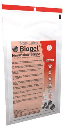 Biogel Skinsense Indicator Underglove - Surgical Glove Size 7.5 Sterile Pair Polyisoprene Extended Cuff Length Smooth Blue Not Chemo Approved - 40675