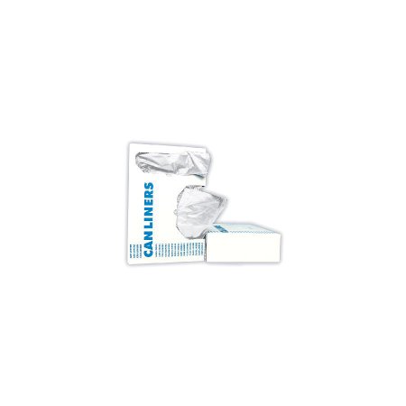 Saalfeld Redistribution Heritage Trash Bag Super Tuf Duty 12 - 16 gal. Clear LLDPE 0.90 Mil. 24 X 32 Inch Twist Tie Flat Pack - H4832TC