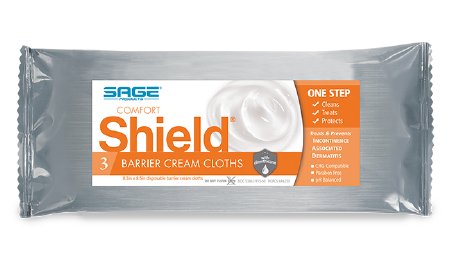 Sage Products Comfort Shield Incontinent Care Wipe Soft Pack Dimethicone Unscented 3 Count - 7503