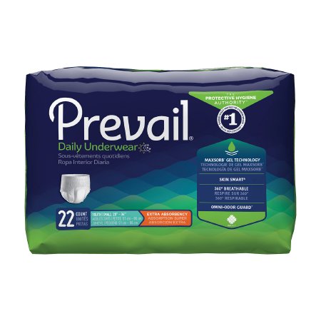 First Quality Prevail Daily Underwear Youth Absorbent Underwear Pull On Small Disposable Moderate Absorbency - PV-511