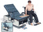 Hausmann Powermatic Wheelchair Accessible ADA Exam Table - 55"-71" x 26" x 20"-32"