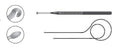 BD Visitec - Lacrimal Intubation Set Olive Probe Tip 27 Gauge X 4-1/2 Inch Length - 585151