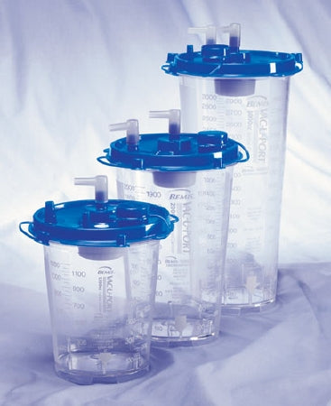 Bemis Healthcare Vac-U-Port Suction Canister 2000 mL Float Valve Shut-Off - 2002DSP050