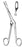 Miltex Miltex Septum Forceps Knight 6-3/4 Inch OR Grade Stainless Steel (German) NonSterile NonLocking Finger Ring Handle Angled Oval Cup Tips - 20-522