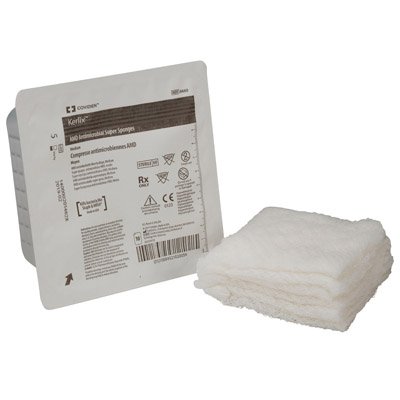 Kerlix AMD - Antimicrobial Gauze Sponge Gauze / PHMB 12-Ply 6 X 6-3/4 Inch Rectangle Sterile - 6662