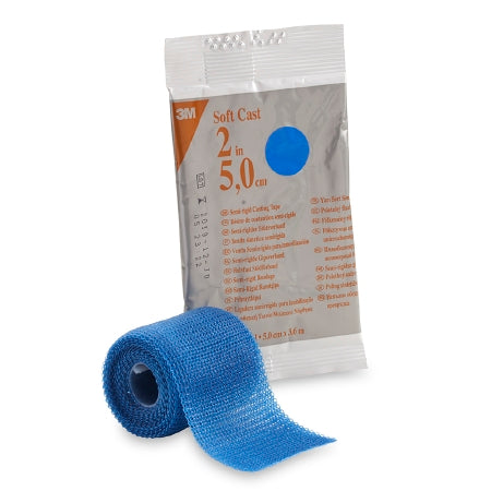 3M Scotchcast Soft Cast - Cast Tape 2 Inch X 12 Foot Fiberglass Blue - 82102B